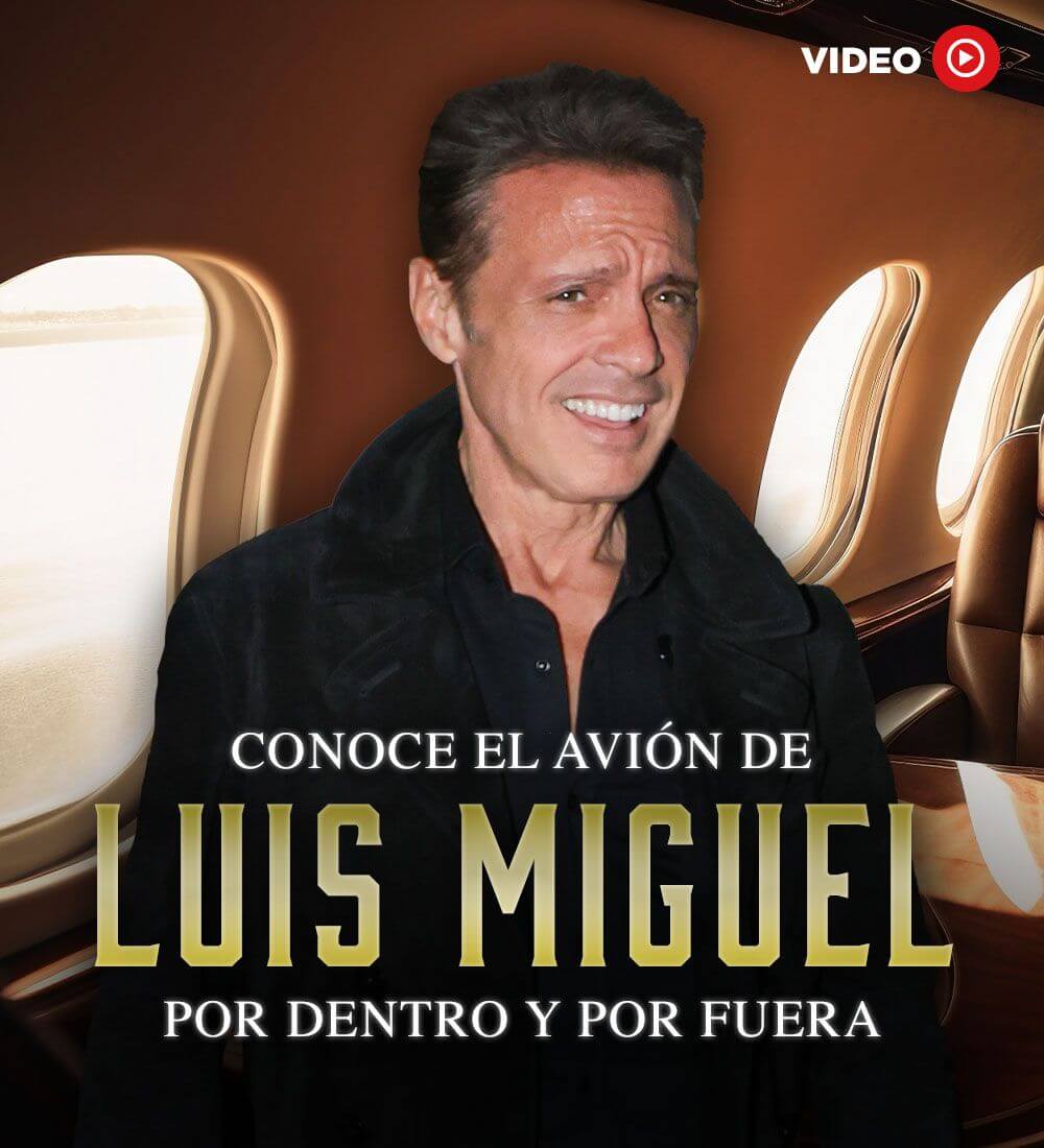Conoce el avión de Luis Miguel por dentro y por fuera