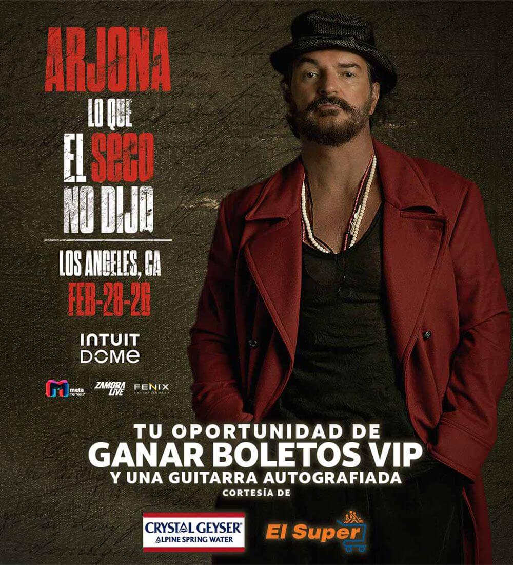 ENTER TO WIN TICKETS: RICARDO ARJONA