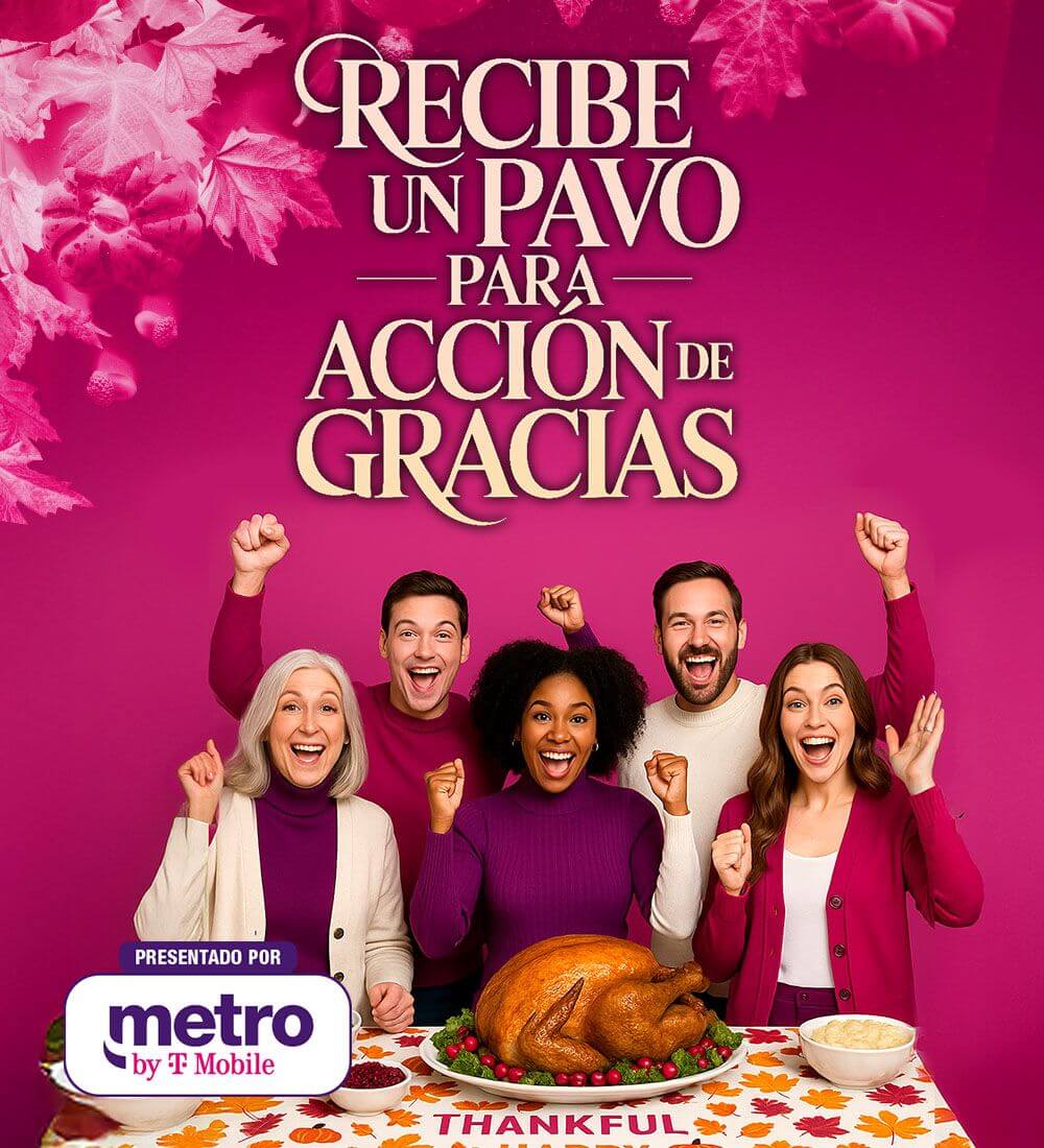 Recibe un pavo para Acción de Gracias