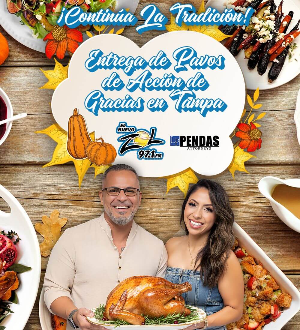 Entrega de Pavos de Acción de Gracias en Tampa