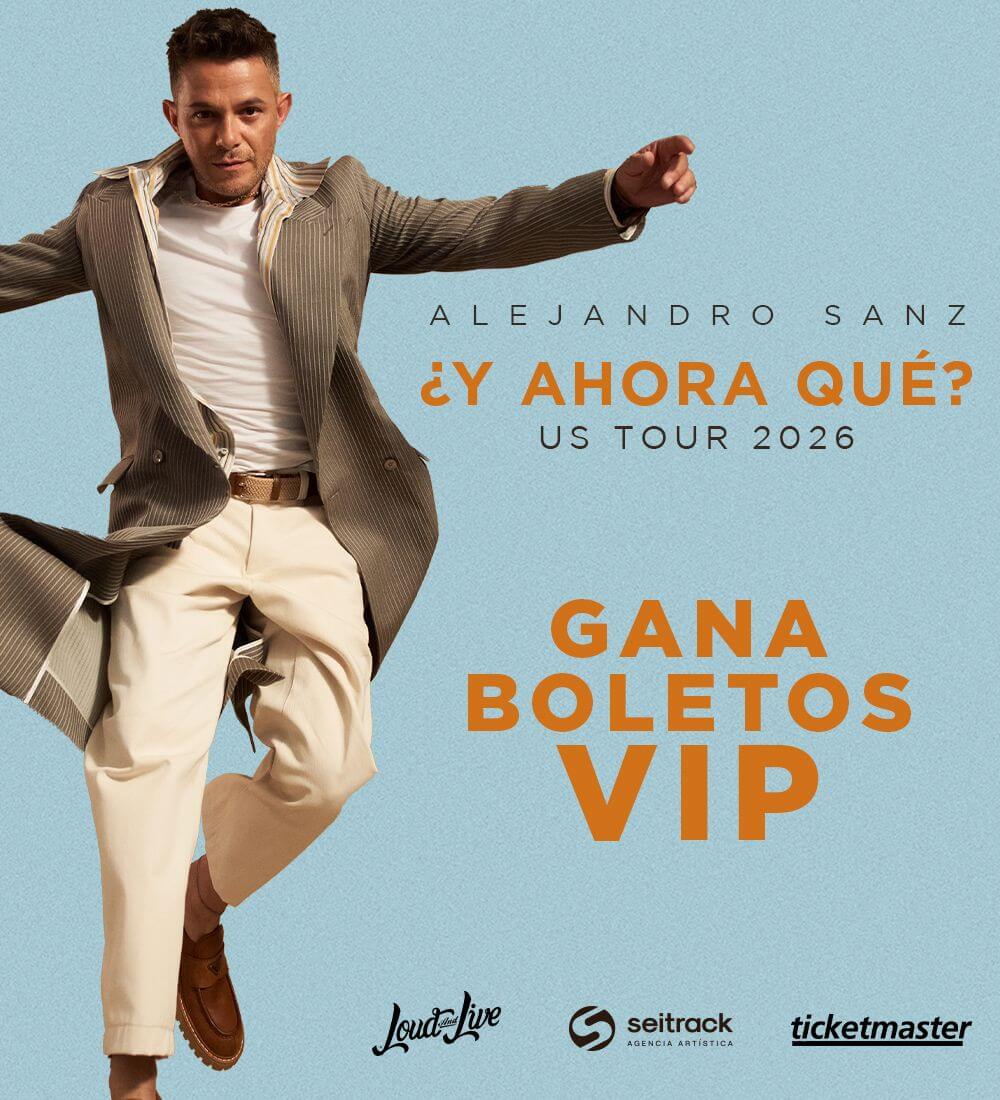 Gana boletos VIP para ver a Alejandro Sanz