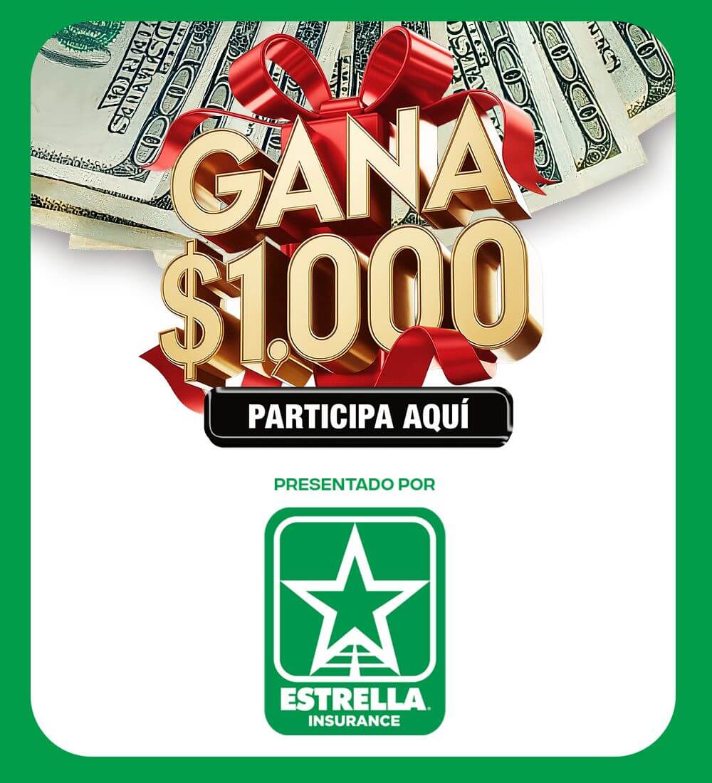 Gana $1,000 con Estrella Insurance