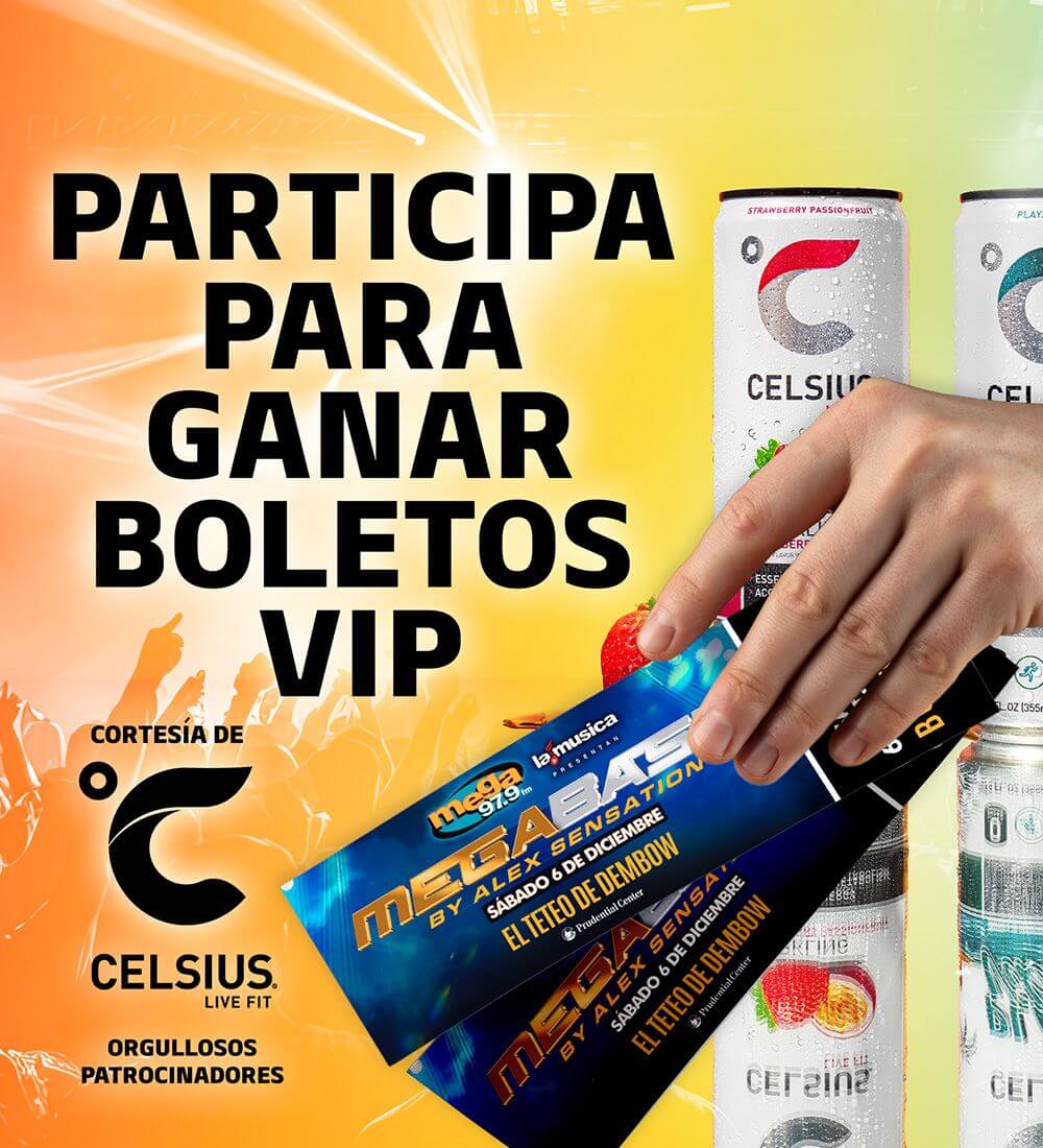 Gana boletos VIP para Mega Bash 2025 cortesia de Celsius