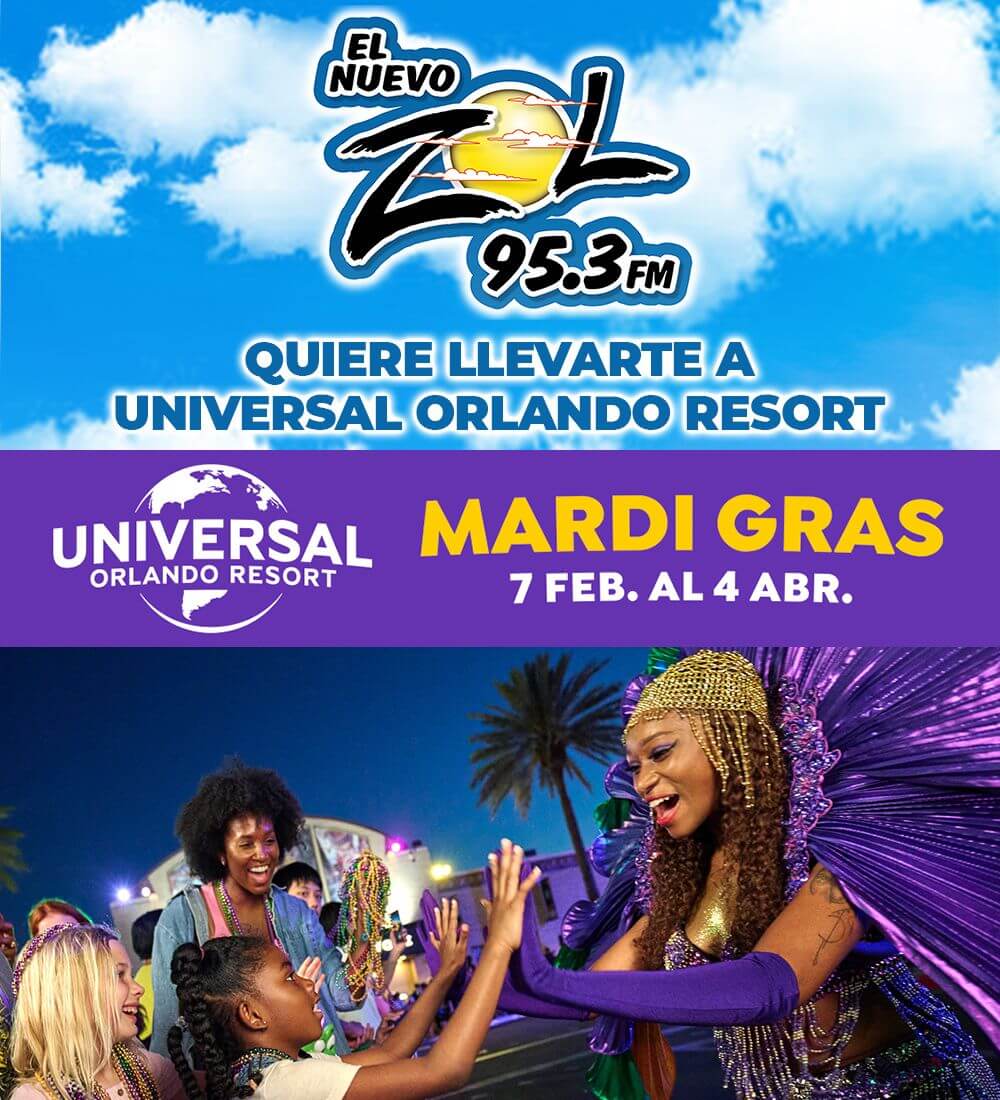 El Nuevo Zol 95 quiere llevarte a Universal Orlando Resort