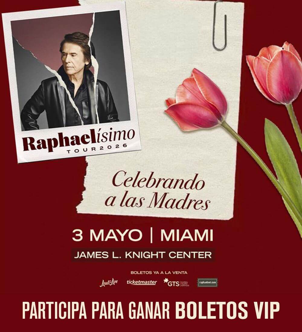 ¡Gana boletos VIP para ver a Raphael en vivo en Miami!