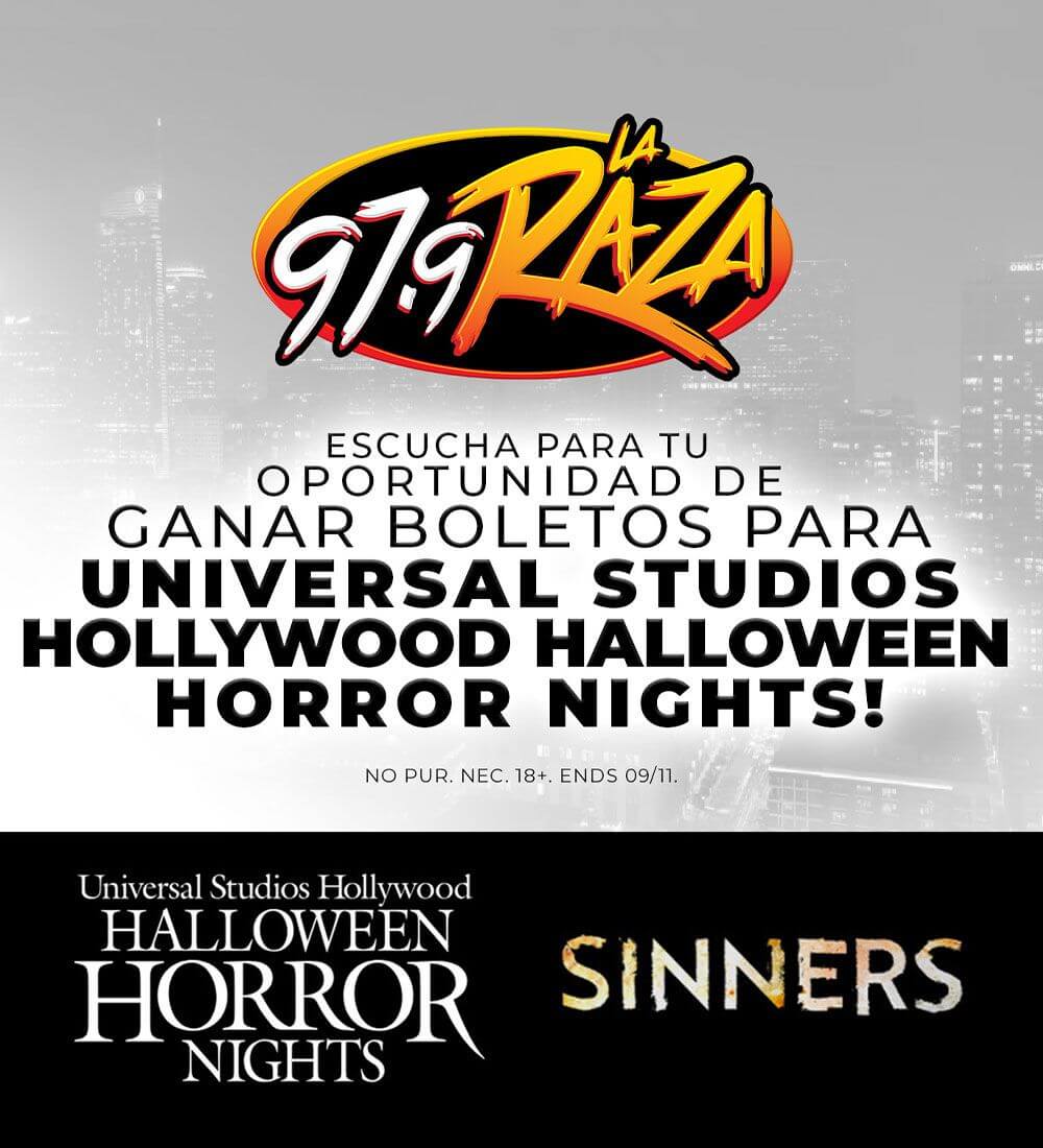 LA RAZA TE DA LA OPORTUNIDAD DE GANAR 4 BOLETOS PARA UNIVERSAL STUDIOS HOLLYWOOD HALLOWEEN HORROR NIGHTS!
