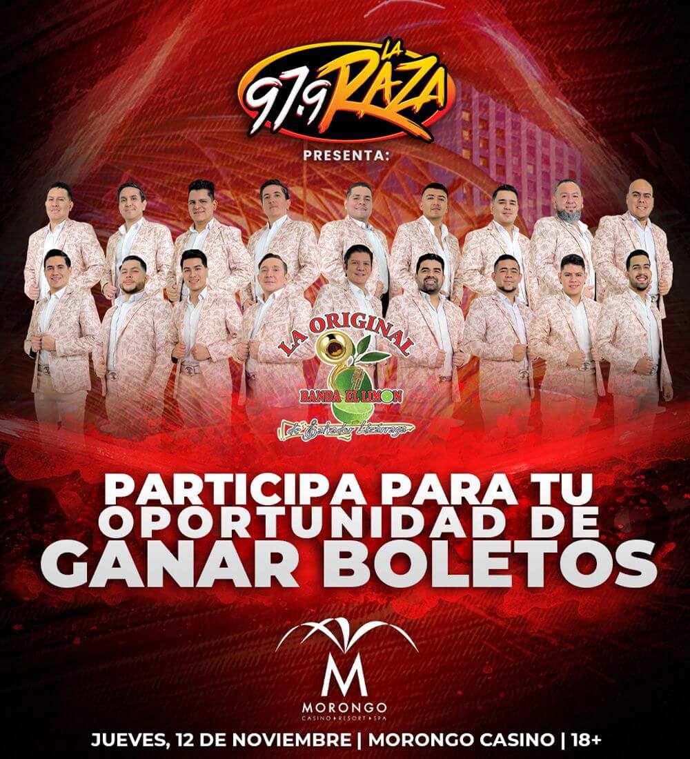 GANA BOLETOS: LA ORIGINAL BANDA EL LIMON EN MORONGO